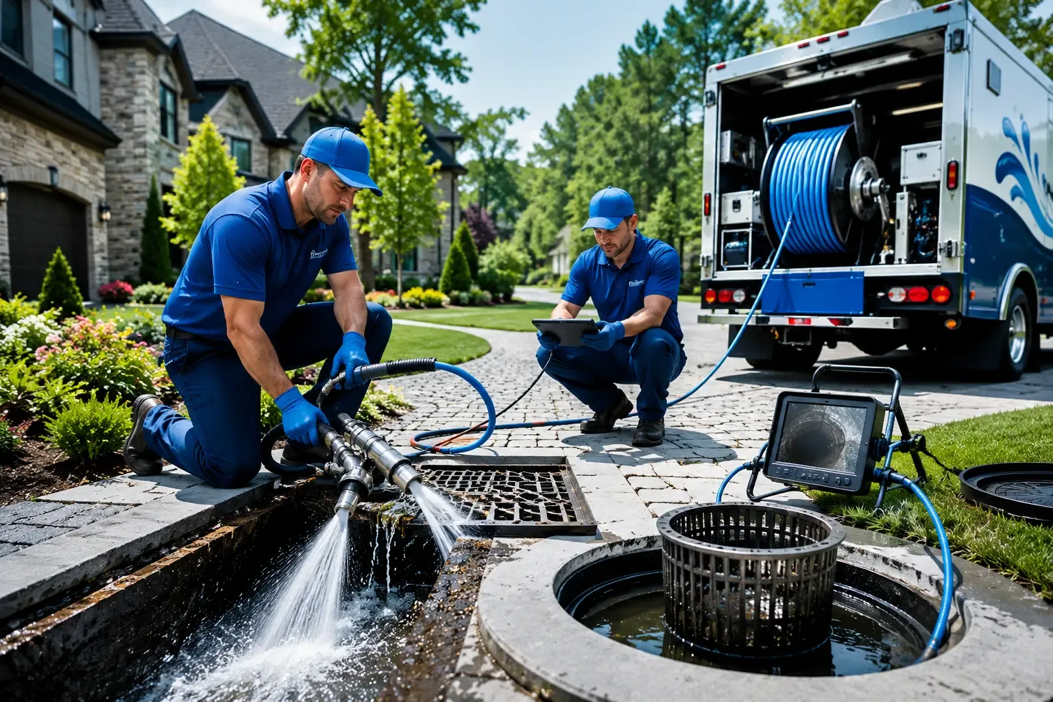 Local outdoor drain cleaning professionals in Strong, ME